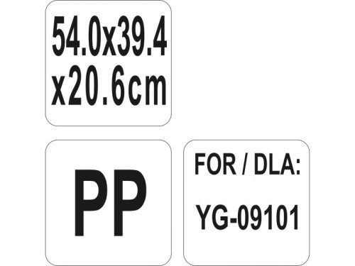 YATO YG-09103 GASTRO Műanyag tároló konyhai kocsihoz 540 x 390 x 200 mm