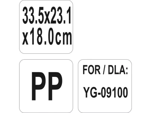 YATO YG-09104 GASTRO Műanyag tároló konyhai kocsihoz 335 x 231 x 180 mm