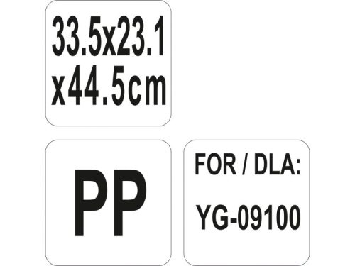 YATO YG-09105 GASTRO Műanyag tároló konyhai kocsihoz 335 x 231 x 445 mm