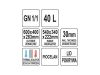 YATO Thermo láda 40 liter 600 x 400 mm GASTRO