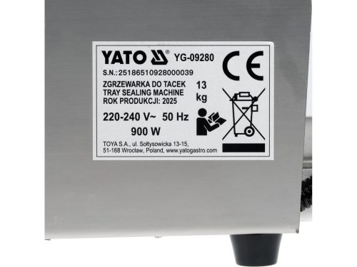 YATO YG-09280 Tálcafóliázó