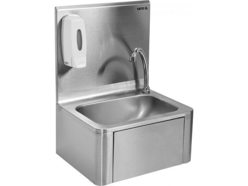 YATO YG-10010 GASTRO Fali kézmosó térdkapcsolóval inox