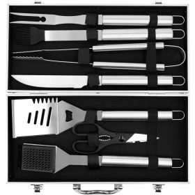 YATO YG-20111 BBQ készlet táskában, 7db-os, S/S