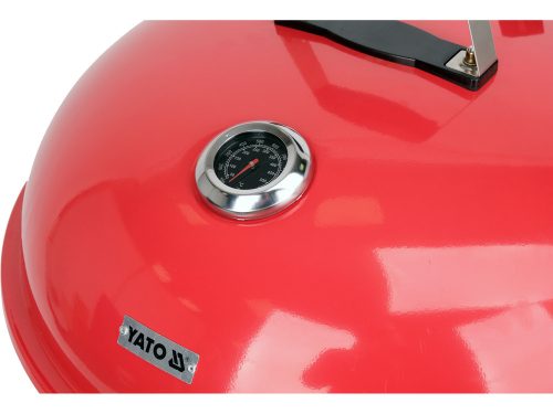 YATO YG-20304 Kerek faszenes BBQ és grillsütő piros 540mm