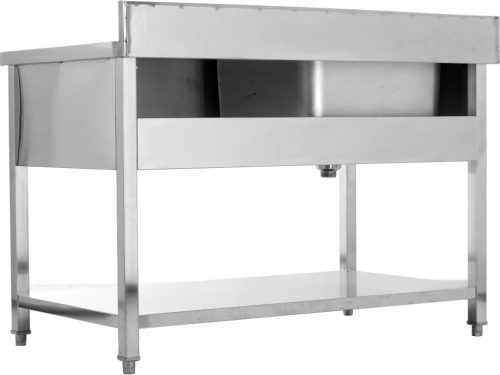 YATO YG-30905 Asztal egymedencés mosogatóval csepegtetőtálcával 1400 x 700mm