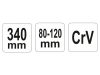 YATO YT-01678 Állítható csapos körmös kulcs 80-120 mm / 340 mm CrV