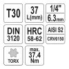 YATO YT-04306 Bit dugókulcs Torx 1/4" T30 CrV