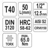 YATO YT-04314 Bit dugókulcs Torx 1/2" T40 CrV