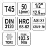 YATO YT-04315 Bit dugókulcs Torx 1/2" T45 CrV