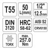 YATO YT-04317 Bit dugókulcs Torx 1/2" T55 CrV