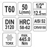 YATO YT-04318 Bit dugókulcs Torx 1/2" T60 CrV