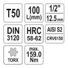 YATO YT-04326 Hosszú bit dugókulcs Torx 1/2" T50 CrV