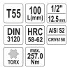 YATO YT-04327 Hosszú bit dugókulcs Torx 1/2" T55 CrV