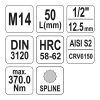 YATO YT-04345 Bit dugókulcs Spline 1/2" M14 CrV