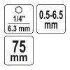 YATO YT-04645 Fúrótokmány 0,5-6,5 mm 1/4" Hex (gyorstokmány)