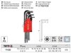 YATO YT-0505 Gömbfejű imbuszkulcs készlet 9 részes 1,5-10 mm CrV