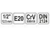 YATO YT-05251 Dugókulcs külső torx 1/2" E20 CrV