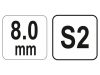 YATO YT-05579 Imbusz T-kulcs 8,0 mm / 22 x 200 mm S2