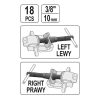 YATO YT-0682 Fékmunkahenger szerelő készlet 18 részes