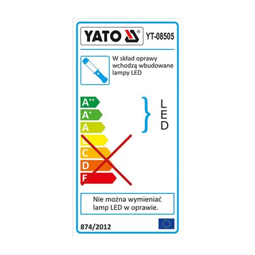 YATO YT-08505 Akkus LED lámpa (30+7 LED) 3,7 V