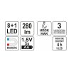 YATO YT-08513 Elemes LED lámpa 8+1 LED