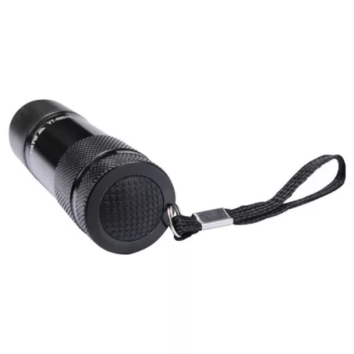 YATO YT-08570 Elemes LED zseblámpa 30 lumen alumínium fekete 3 x AAA