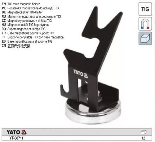YATO YT-08711 Hegesztő pisztolyt tartó mágneses (TIG)