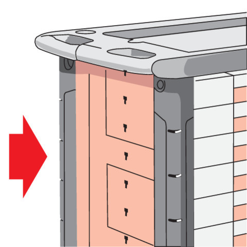 YATO YT-0902 Szerszámkocsi 6 fiókos