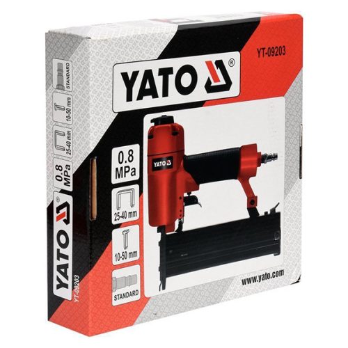 YATO YT-09203 Pneumatikus tűzőgép 25-40 mm és szögbelövő 10-50 mm