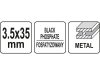 YATO YT-09442 Szalagtáras gipszkarton csavar fémhez 3,5 x 35 mm (1000 db/cs)