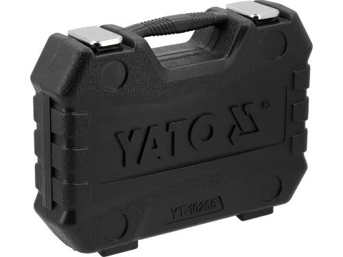 YATO YT-10256 Gépi dugókulcs készlet 10 - 19mm-ig rövid és hosszú dugókulcs fejekkel 1/2col