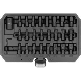   YATO YT-10657 Gépi bitfej készlet 25 részes (imbusz,torx, spline)