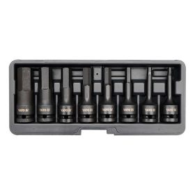   YATO YT-1066 Gépi hosszú bit dugókulcs készlet 8 részes Imbusz 1/2" 6-19 mm CrMo
