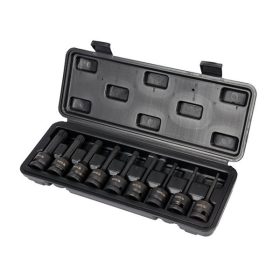   YATO YT-10691 Gépi hosszú bit dugókulcs készlet 9 részes Spline 1/2" M4-M16 CrMo