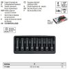 YATO YT-1069 Gépi hosszú bit dugókulcs készlet 8 részes Spline 1/2" M5-M18 CrMo