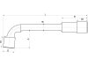 YATO YT-1628 Pipakulcs 8 mm / 117 mm CrV