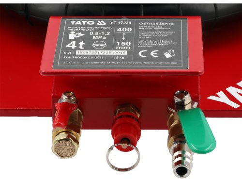 YATO YT-17229 Pneumatikus autós emelő kerekek nélkül 4T