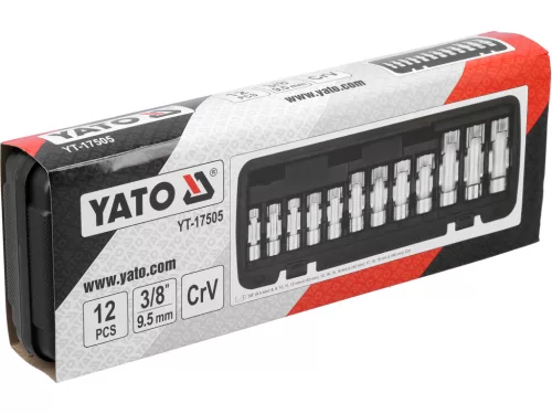 YATO YT-17505 Hasított dugókulcs készlet 8 - 19 mm 12 részes