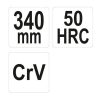 YATO YT-20400 Hosszúcsőrű fogó egyenes 340 mm CrV