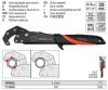 YATO YT-22005 Racsnis kombinált anya-csőfogó 300 mm CrV