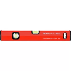   YATO YT-30060 Vízmérték mágneses 2 libella 1 fogantyú 400 mm