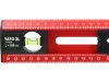 YATO YT-30329 Alumínium vízmértékvonalzó 500mm 2 libellával és 4 furatközép jelölő csuszkával
