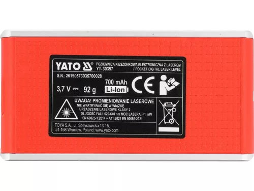 YATO YT-30357 Mágneses digitális vízmérték