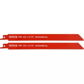   YATO YT-33933 Szablyafűrészlap 225 mm/10TPI bimetál (2 db/csomag)