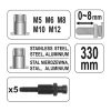 YATO YT-3612 Szegecsanyahúzó fogó készlet karos 330 mm (M5-M6-M8-M10-M12)