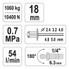 YATO YT-36171 Pneumatikus popszegecshúzó 1/4", 0,7 MPa, 54 l/min