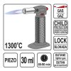 YATO YT-36700 Gázégő piezo 1300°C 30ml butan gázos