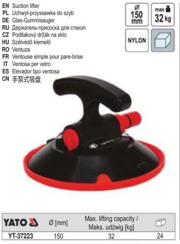 YATO YT-37223 Vákuumos tapadókorong 150 mm 32 kg