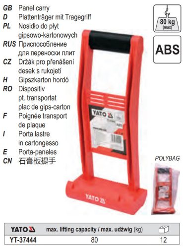 YATO YT-37444 Gipszkartontábla tartó