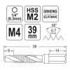 YATO YT-44841 Kombinált gépi fúró-menetfúró M4 bit befogású